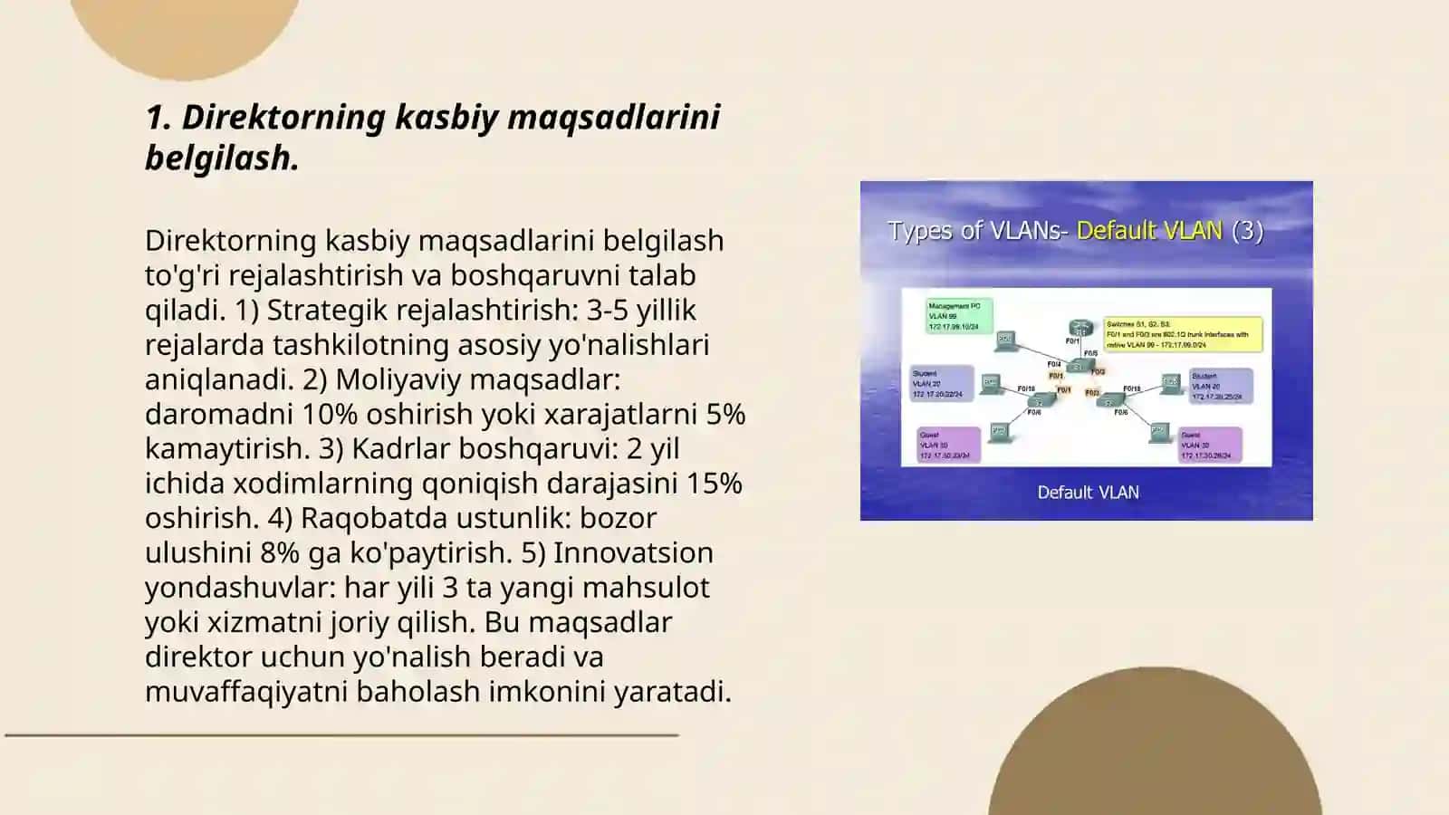 Direktorning o'zini-o'zi rivojlantirish jarayonini boshqarish (self-management) menejment 3