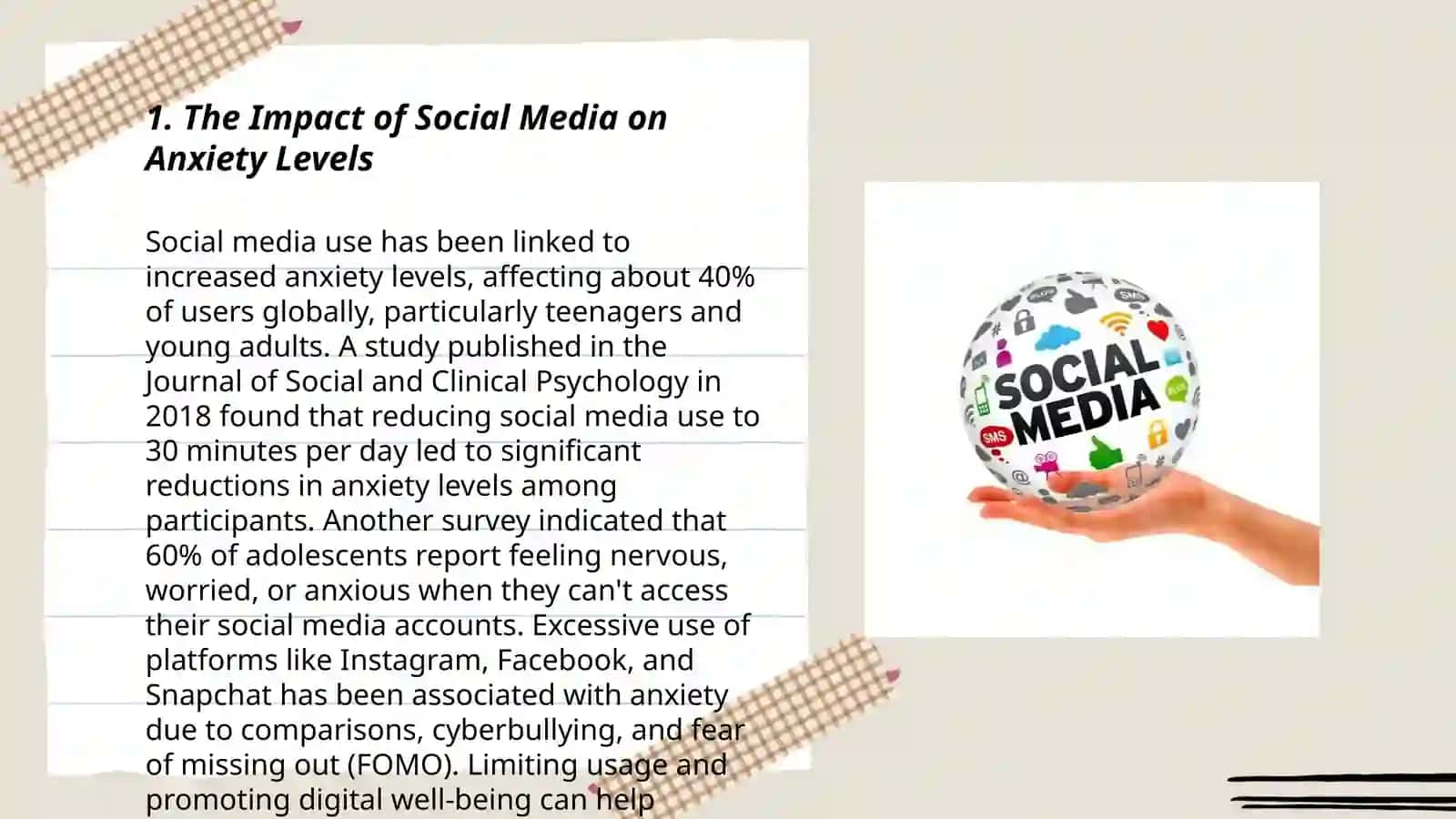 The Impact of Social Media on Anxiety Levels 3