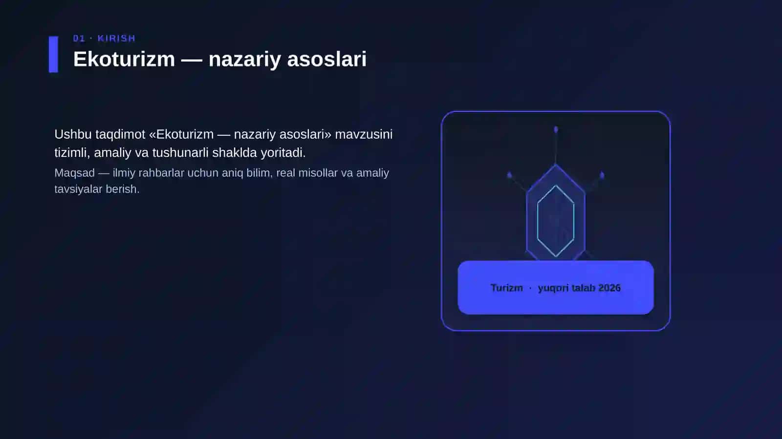 Ekoturizm — nazariy asoslari 3