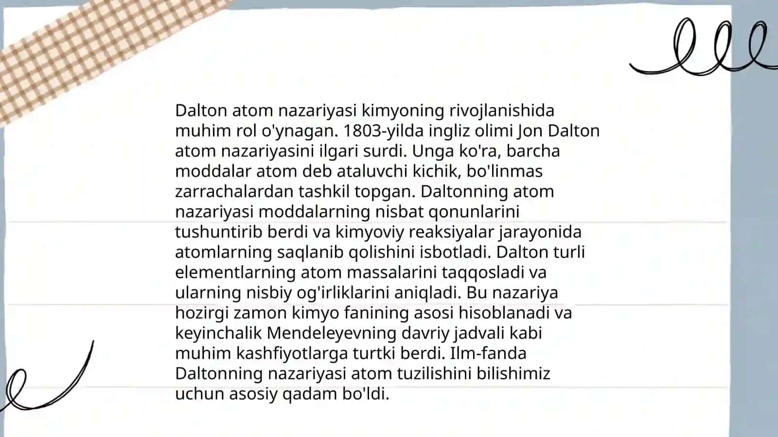 Anorganik kimyo fanining asosiy qonunlari 3