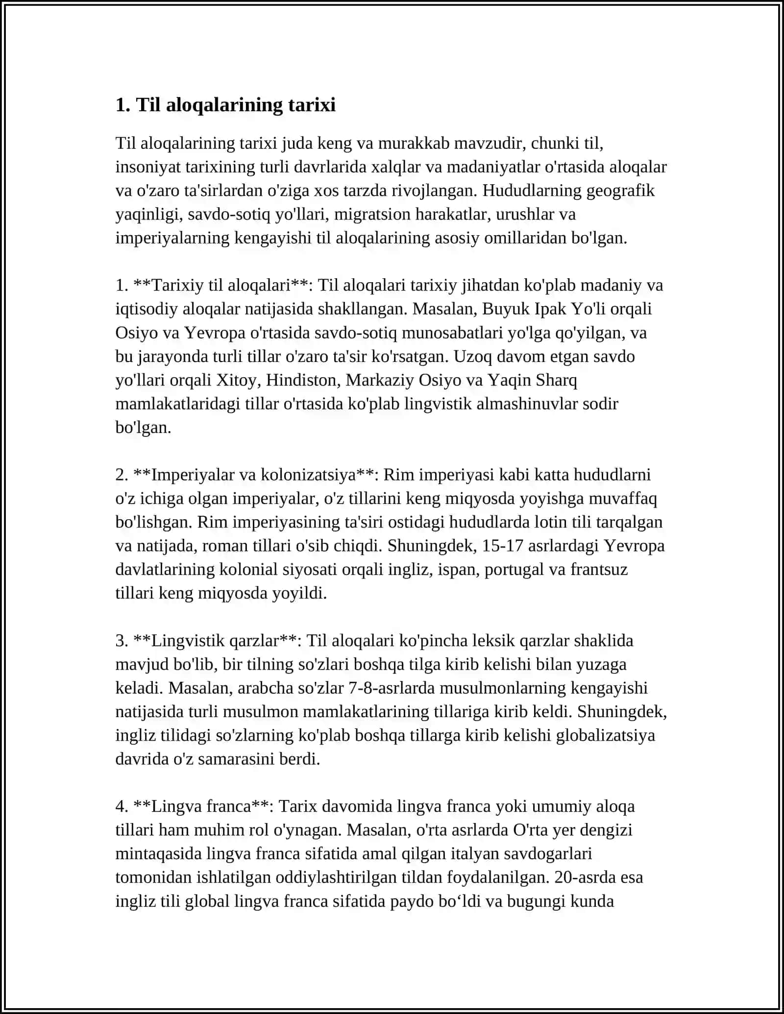 Til aloqalari 3
