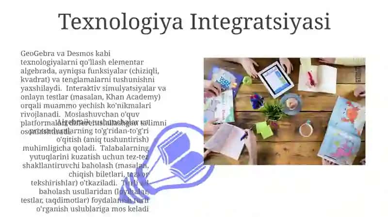 Algebra elementlarini o'rgatish metodikasi 3