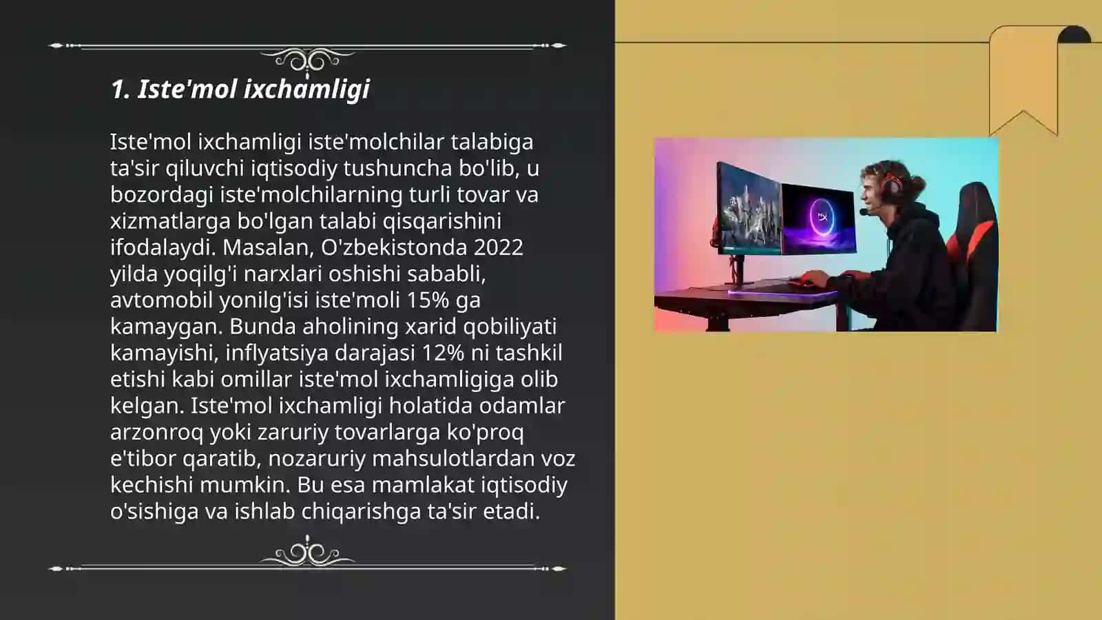 Iste'mol, jamg'arma va investitsiyalar 3