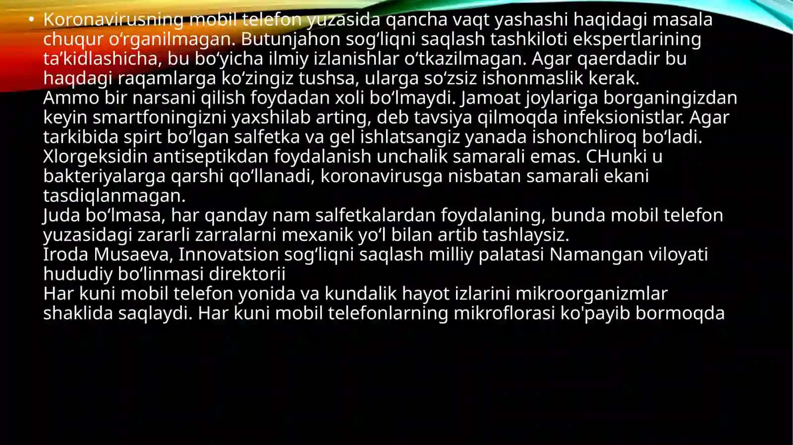 MOBIL TELEFON BAKTERIAL KONTAMINATSIYASI 3
