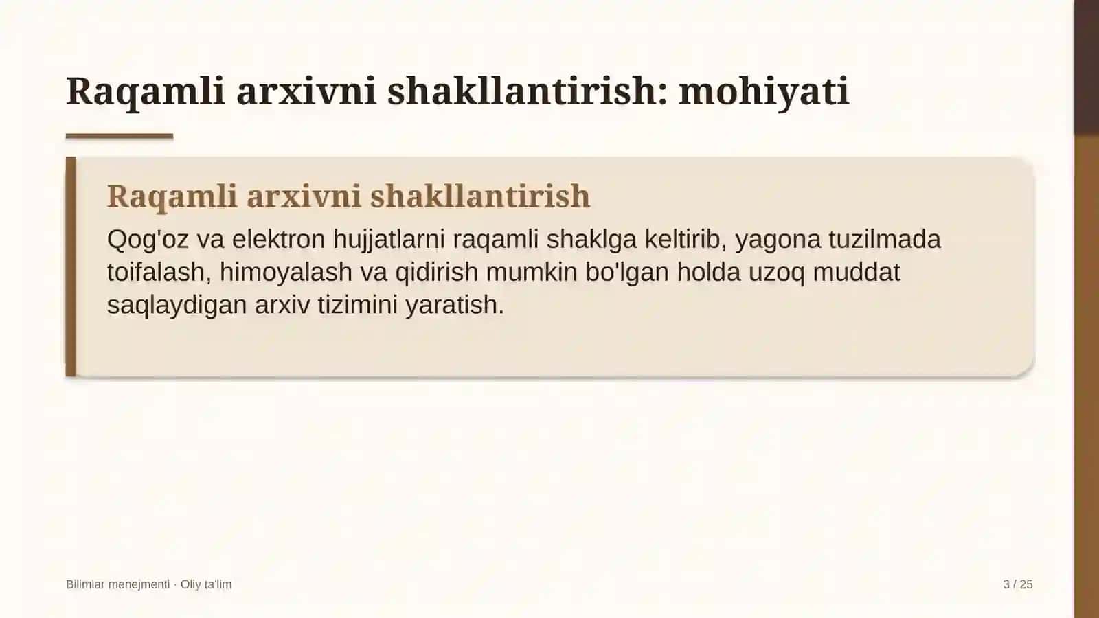 Kompyuter tarmoqlarini boshqarishda raqamli arxivni shakllantirish 3