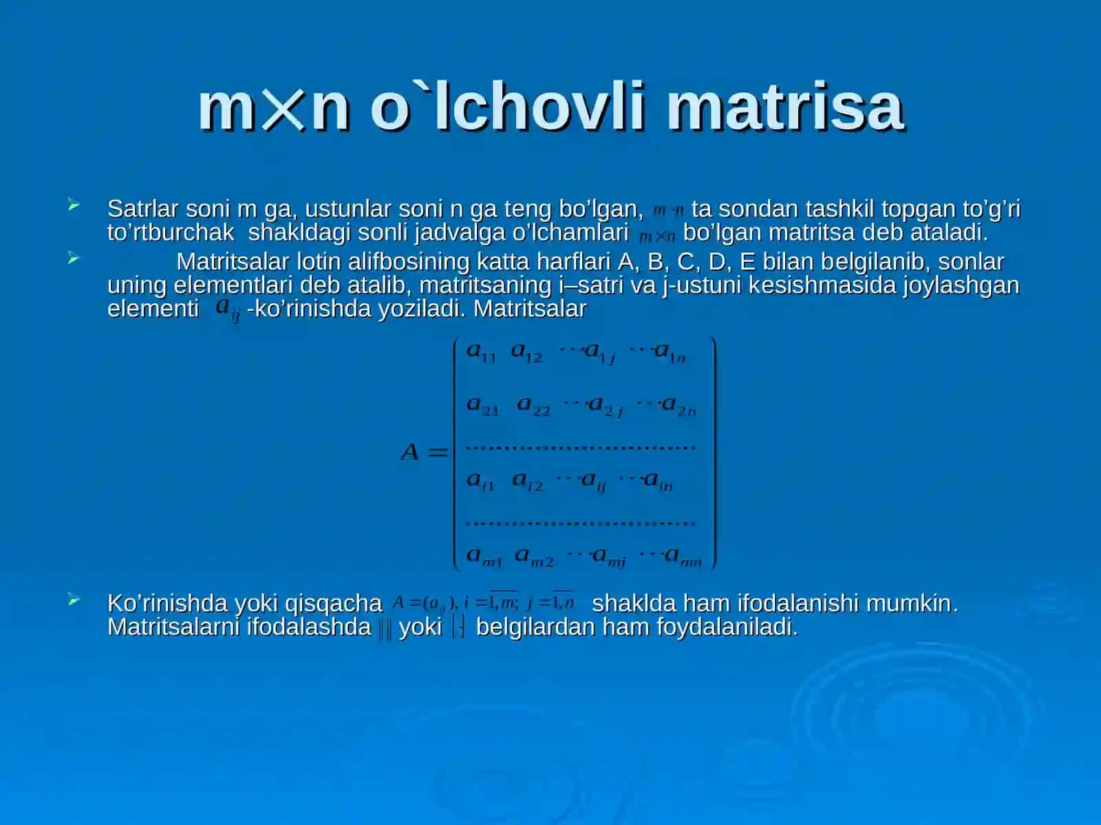 Matritsa va dеtеrminаntlаr 3
