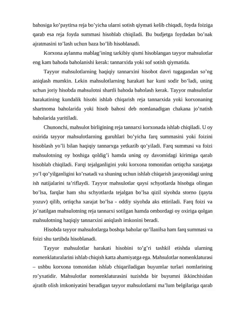 Byudjet tashkilotlarida tovar (ish, xizmat) lar ishlab chiqarish va sotish hisobi 3