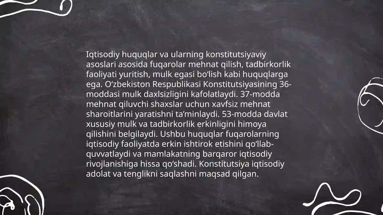 Iqtisodiy, ijtimoiy, madaniy va ekologik huquqlarining konstitutsiyaviy asoslari 3