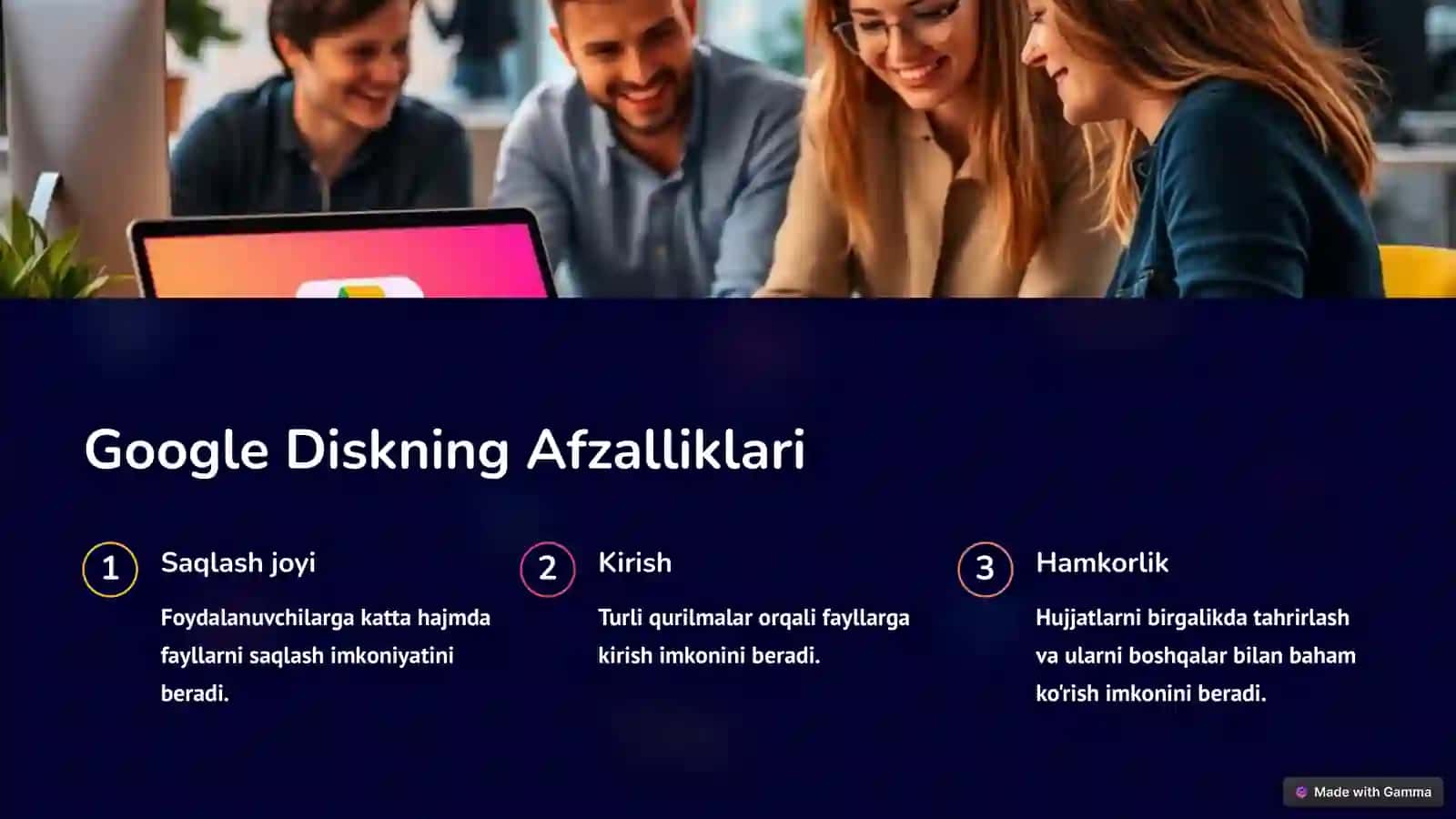 Google Disk - Xizmat Ta'rifi 3