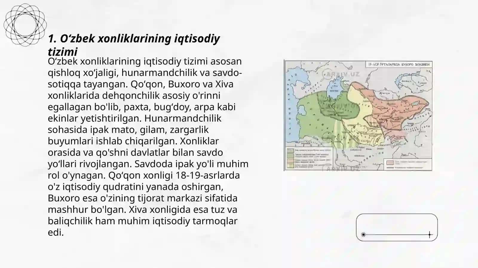 Oʻzbek Xonliklari iqtisodiy va siyosiy tarixining tarixshunoslik masalalari 3