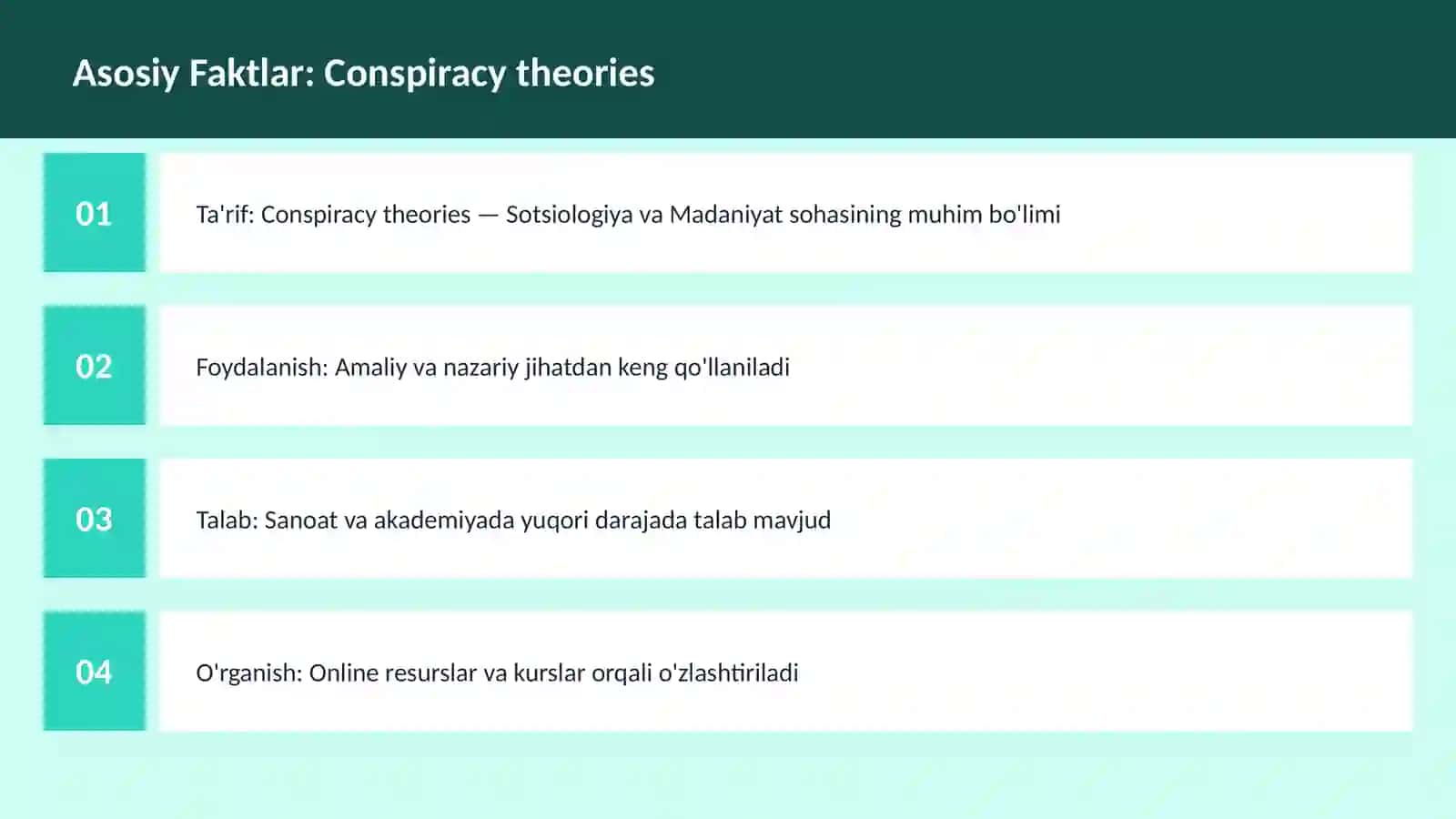 Conspiracy theories 3