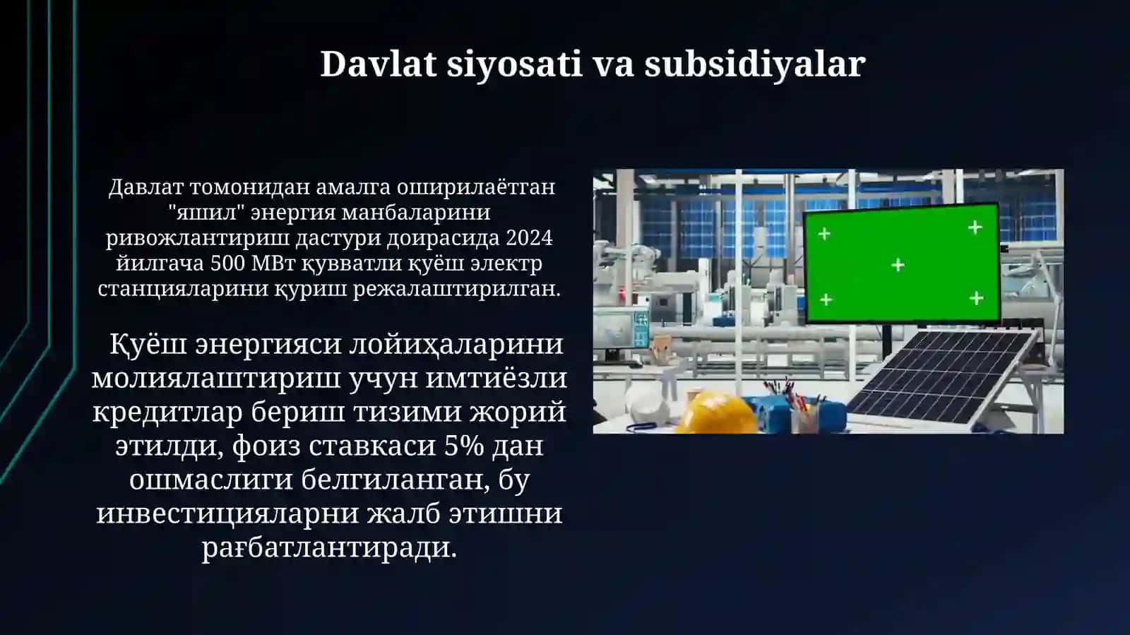 Quyosh batareyalarini olinishi va uning ahamiyati 3