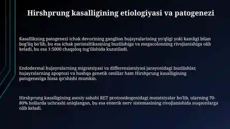 Megakolon va Girshprung kasalligida operatsiyalar 3