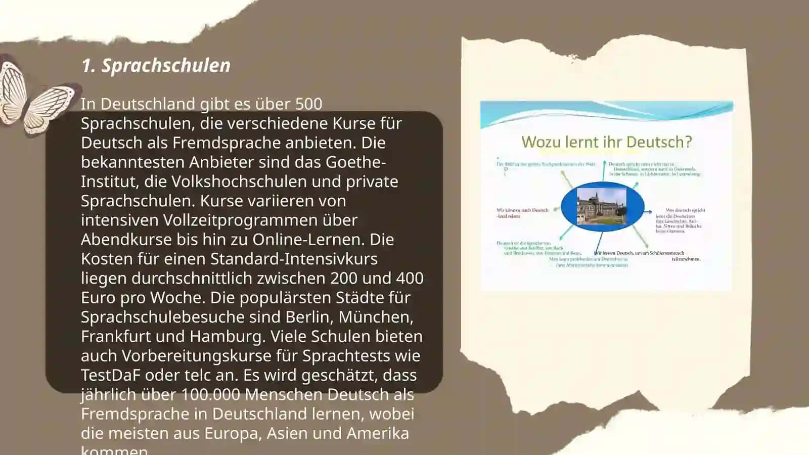 Wo lernt man Fremdschprachen? 3