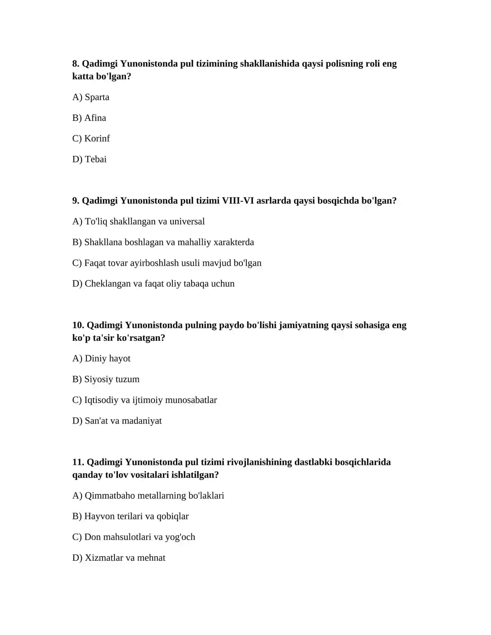 Qadimgi Yunonistonning pul tizimi (VIII – VI asrlarda) 3