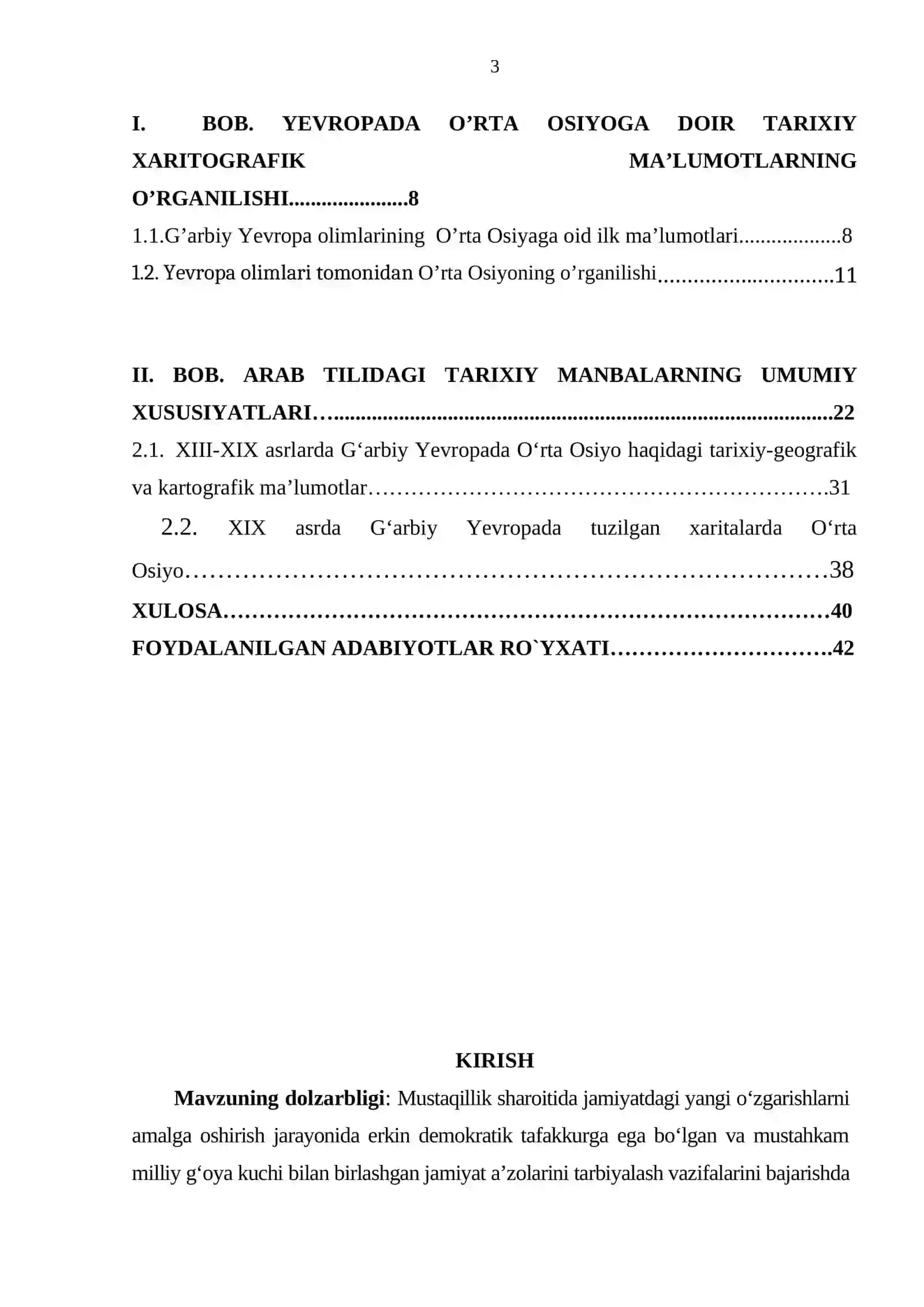 « XIX-XX asrning boshlarida Yevropa olimlari tomonidan O’rta Osiyoning o’rganilishi. » 3