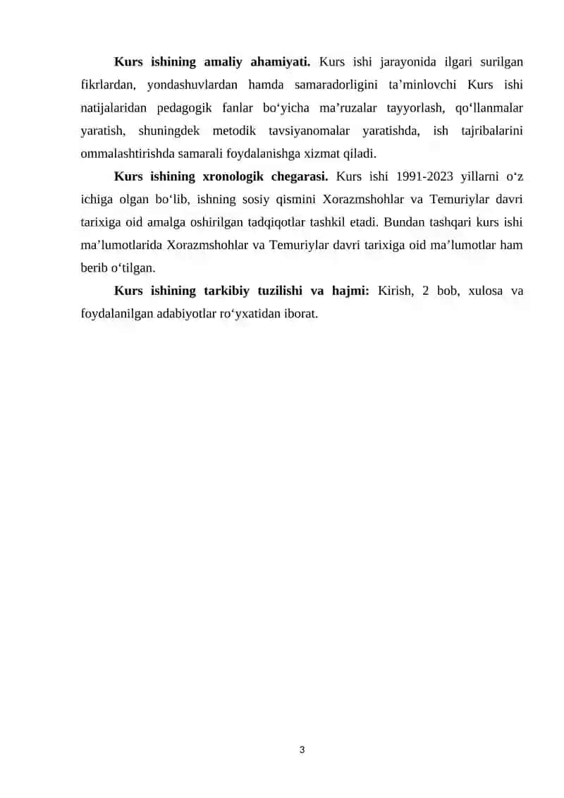 MUSTAQILLIK YILLARIDA O‘RTA ASRLAR O‘ZBEK DAVLATCHILIGI TARIXIGA OID ILMIY TADQIQOTLARNING OLIB BORILISHI 3