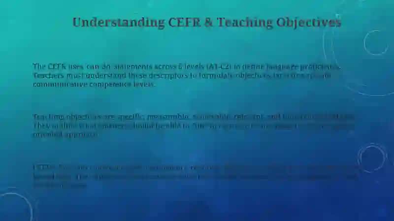 Understanding CEFR & Teaching Objectives 3