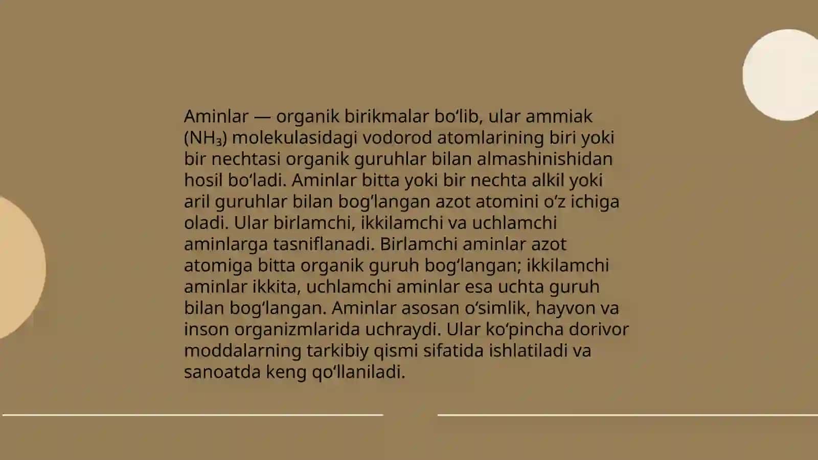 Aminlar analizi 3