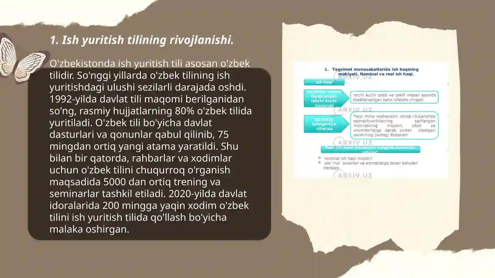 Ish yuritish tili va uslubi Hujjatchilikning tarixi Buyuk allomalarning fikrlari 3