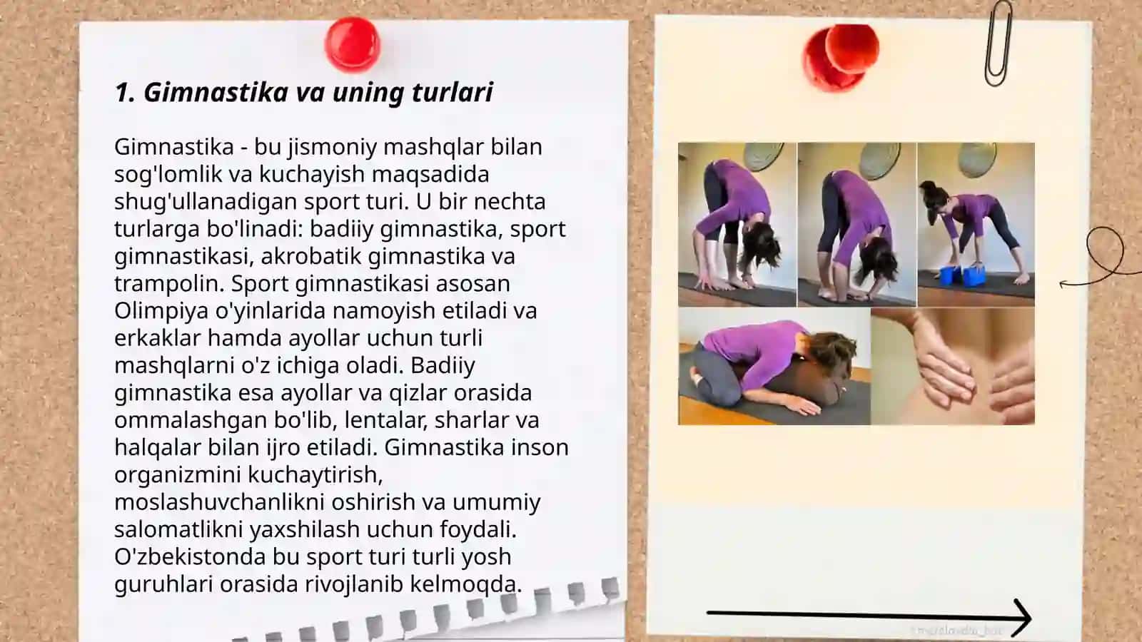 Gimnastika. Umumrivojlantiruvchi mashqlarni o’rgatish 3