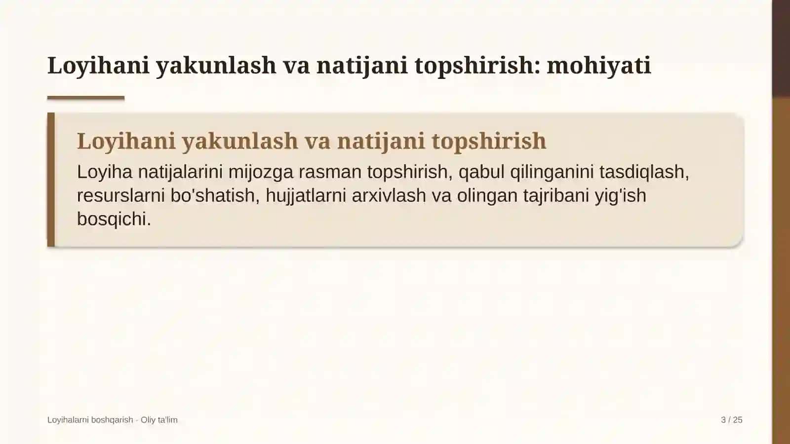 neft mahsulotlari savdosida loyihani yakunlash va natijalarni topshirish 1359 3