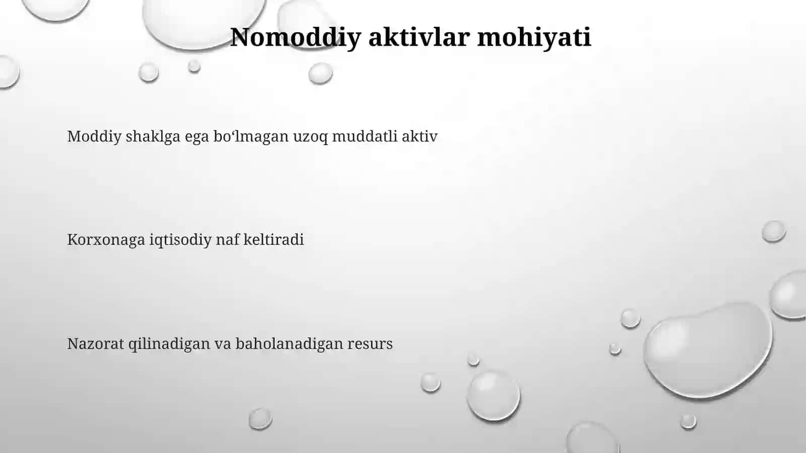 Nomodiy aktivlar 7 son BHMS va 38 son MHXS lari tushuncha va ularni farqi Azamat 3