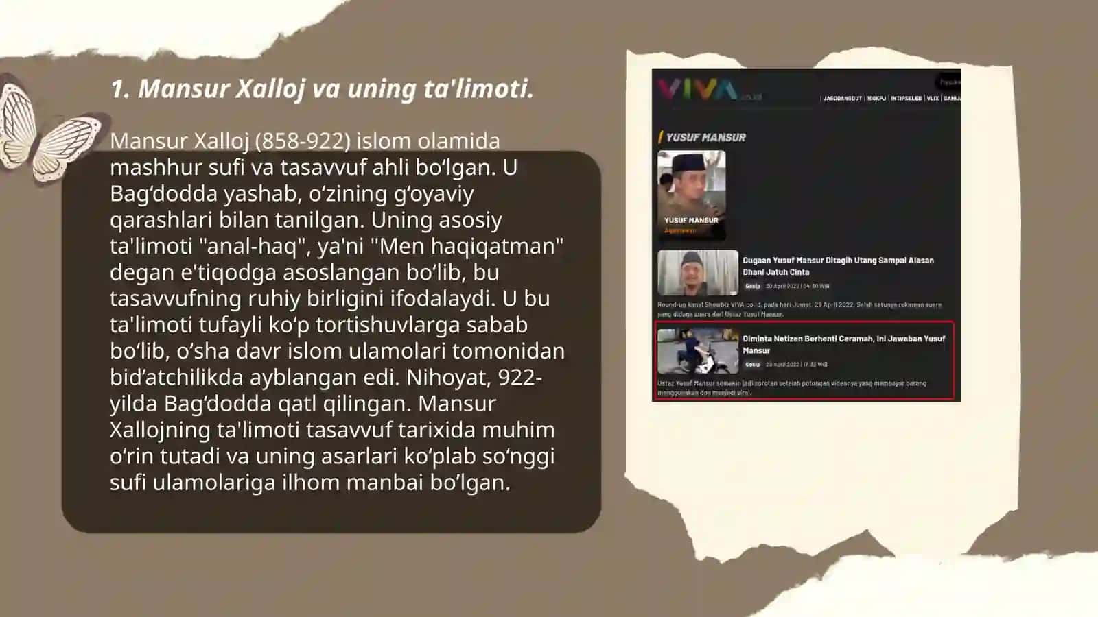 Mansur Xalloj va uning ta'limoti 3