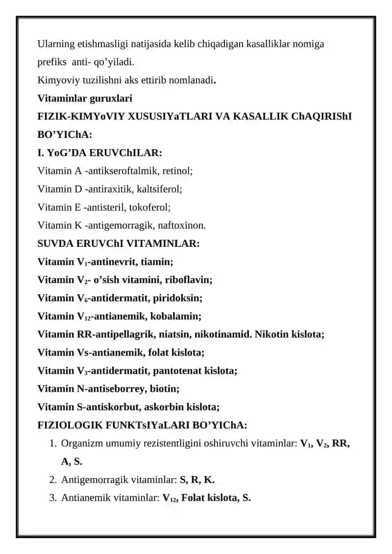 Vitaminlar 3