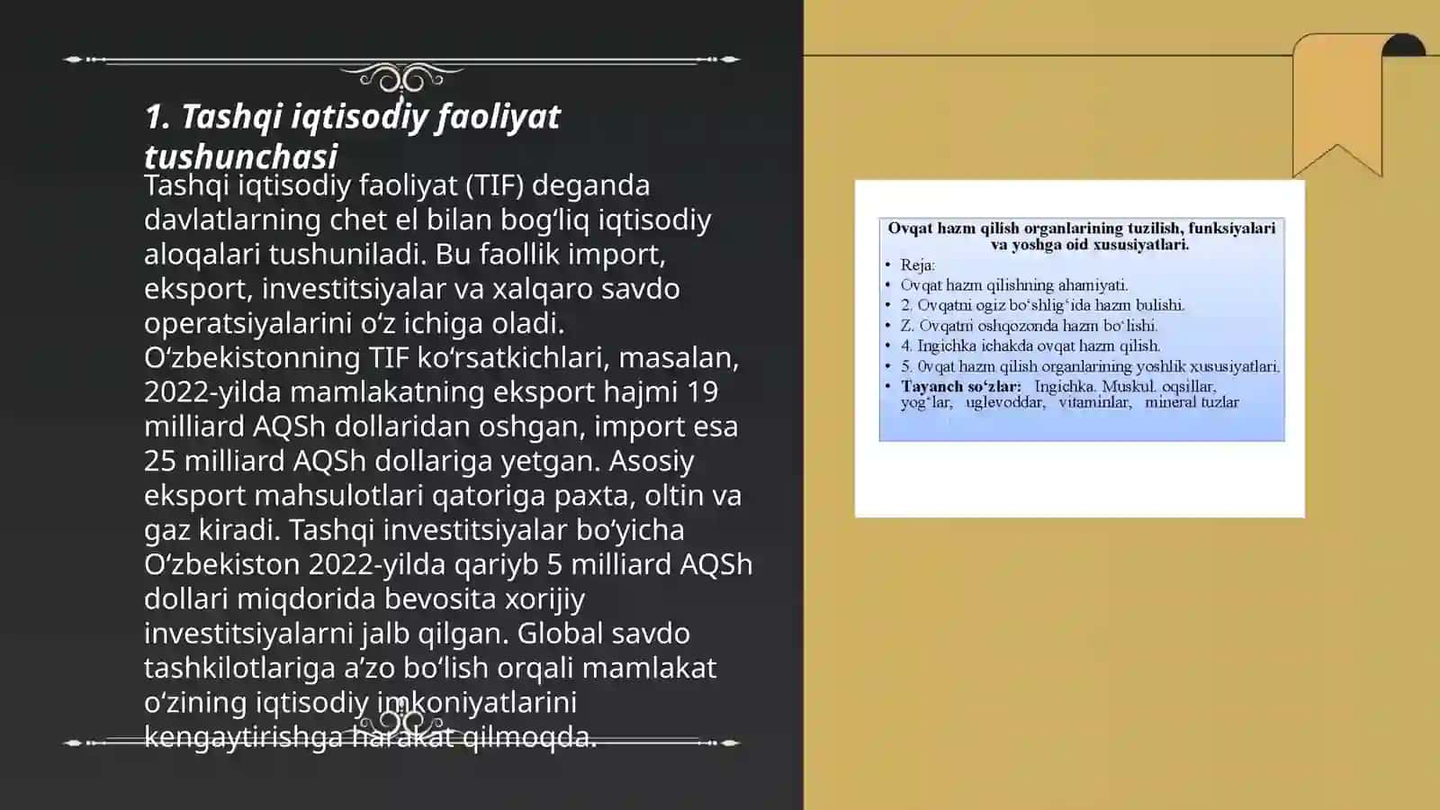 Tashqi iqtisodiy faoliyat va uni tartibga solishda bojxona organlarining ahamiyati 3