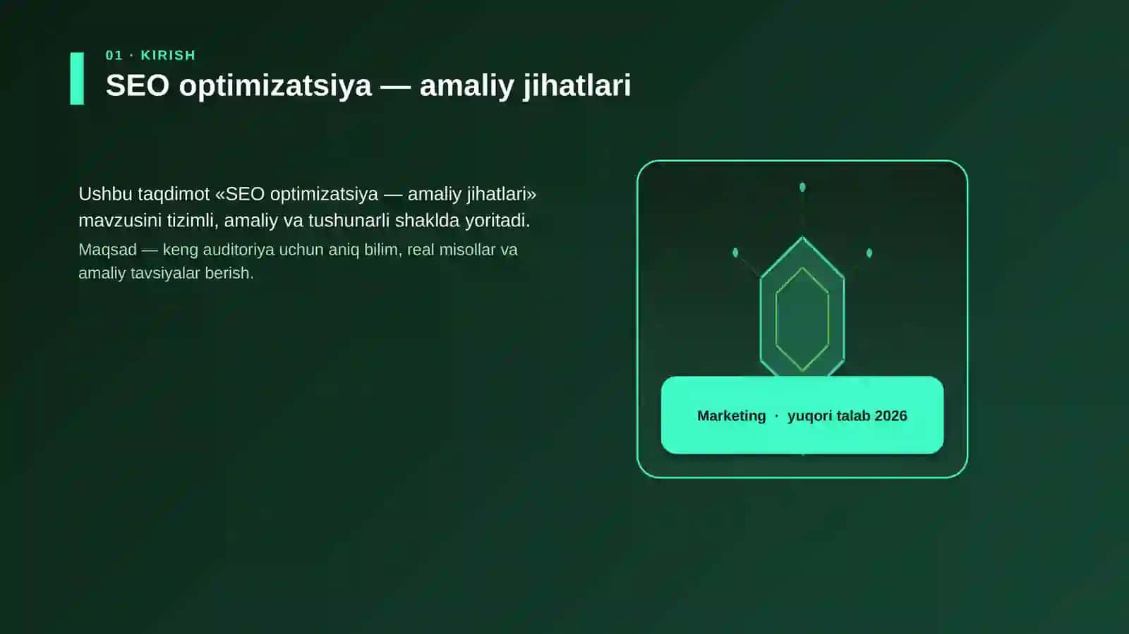 SEO optimizatsiya — amaliy jihatlari 3