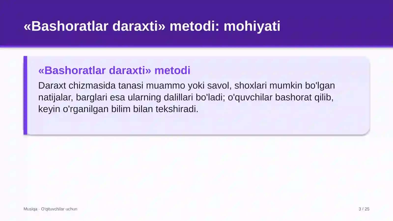 musiqa darslarida bashoratlar daraxti metodidan foydalanish 5000 3