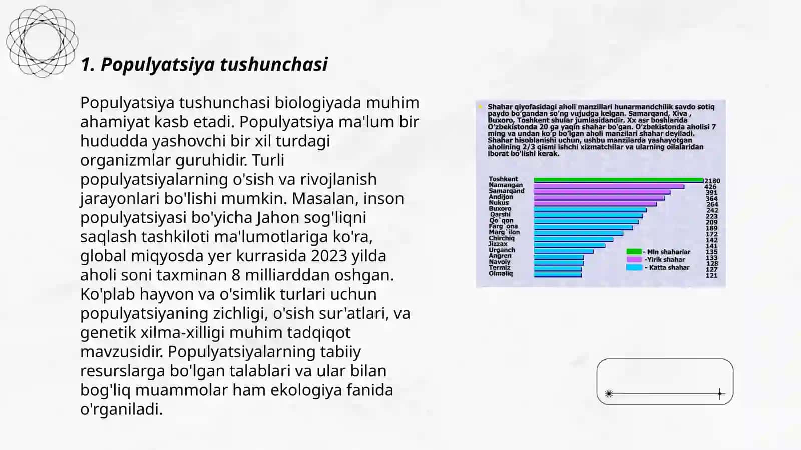 Populyatsiya asosiy belgilari va xususiyatlari 3