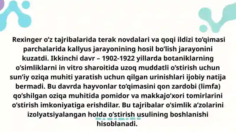 Hujayra muhandisligidagi texnologik jarayonlar 3