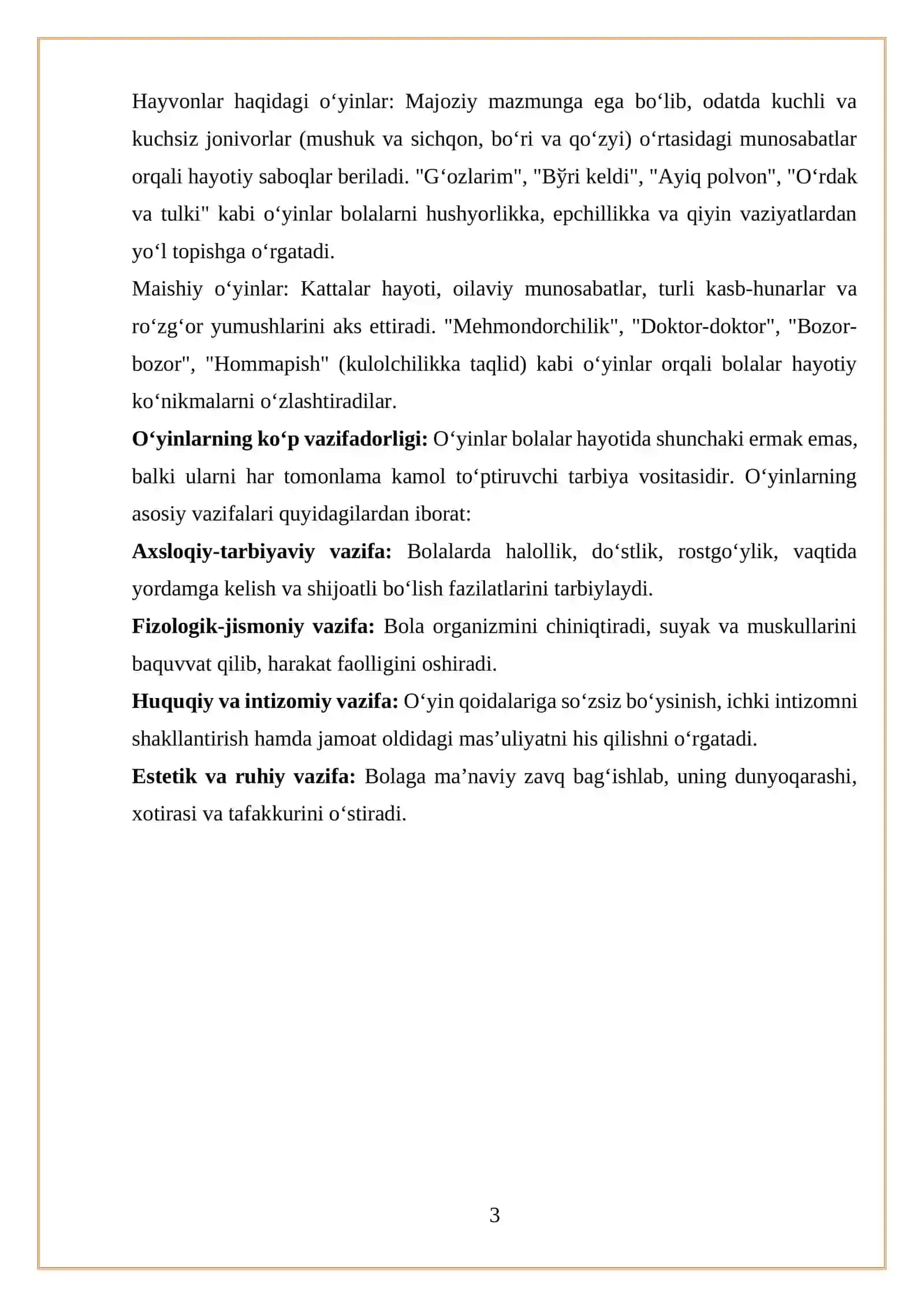 O’zbek bolalar folklor tabiati “ monografiyasi 3