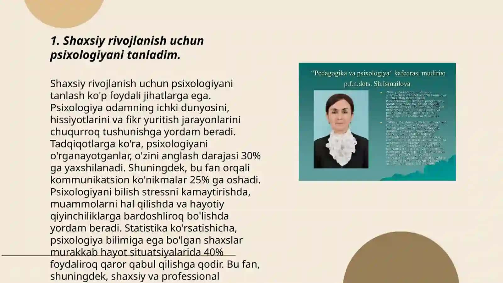 Shaxsiy rivojlanish uchun psixologiyani tanladim 3