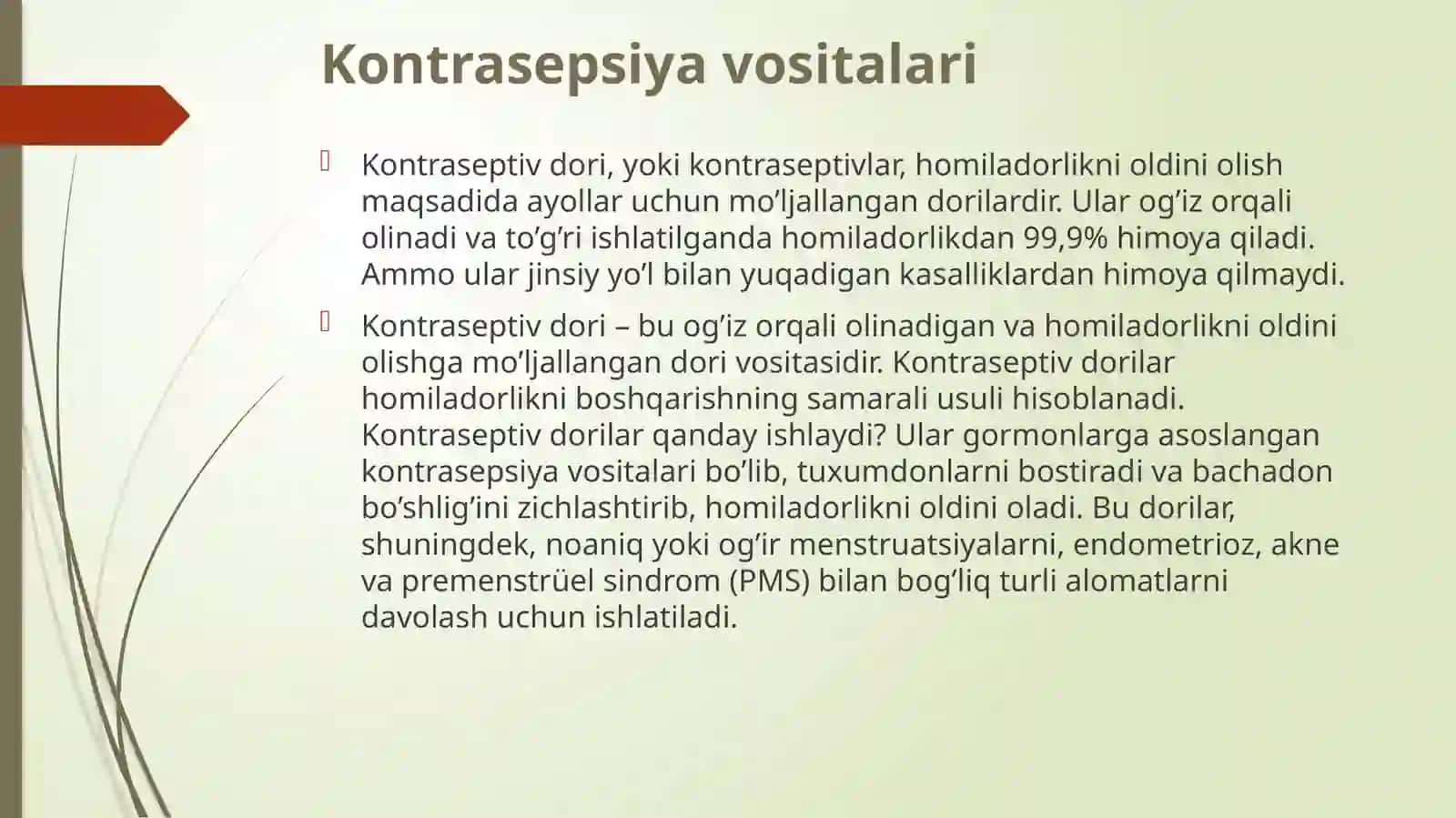 Kontrasepsiyavositalari va probiotiklar 3