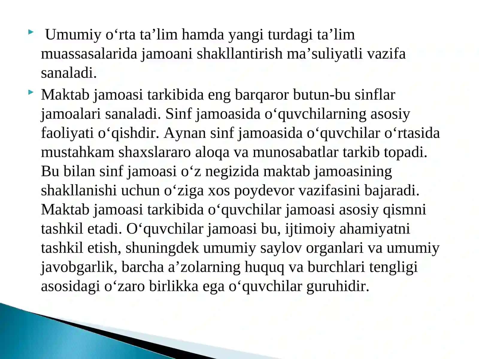 Maktab jamoasi tarkibi 3
