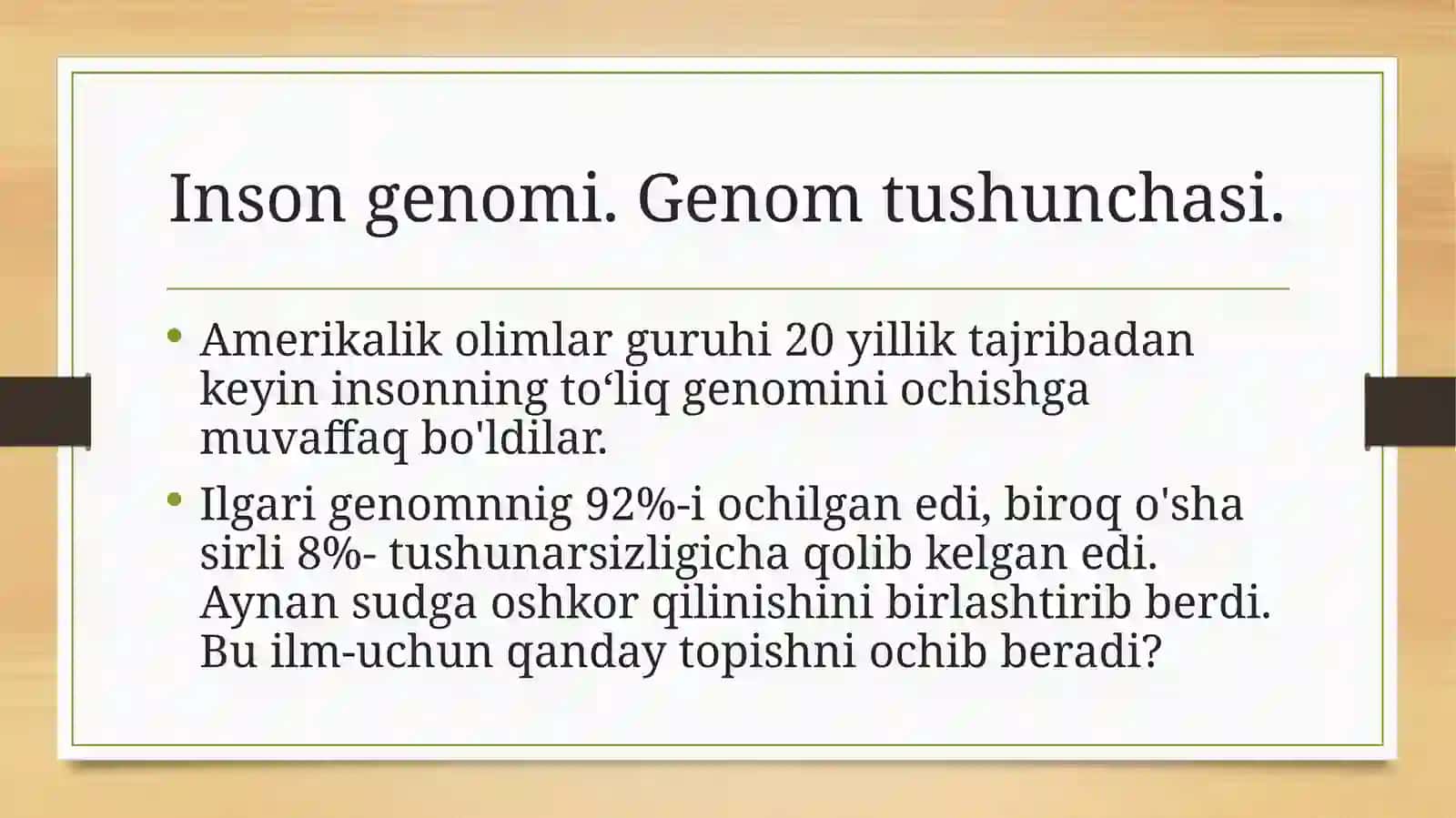 Genomika va genom tibbiyotining istiqbollari 3