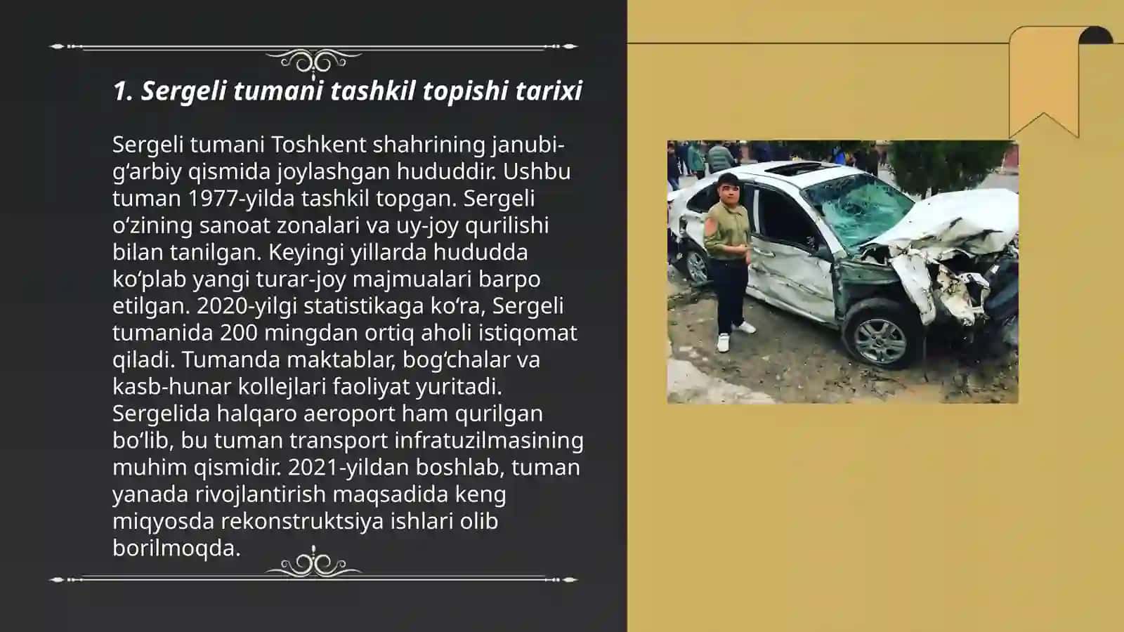 Sergeli tumani yaralish tarixi va hozirgi kundagi ahvoli 3