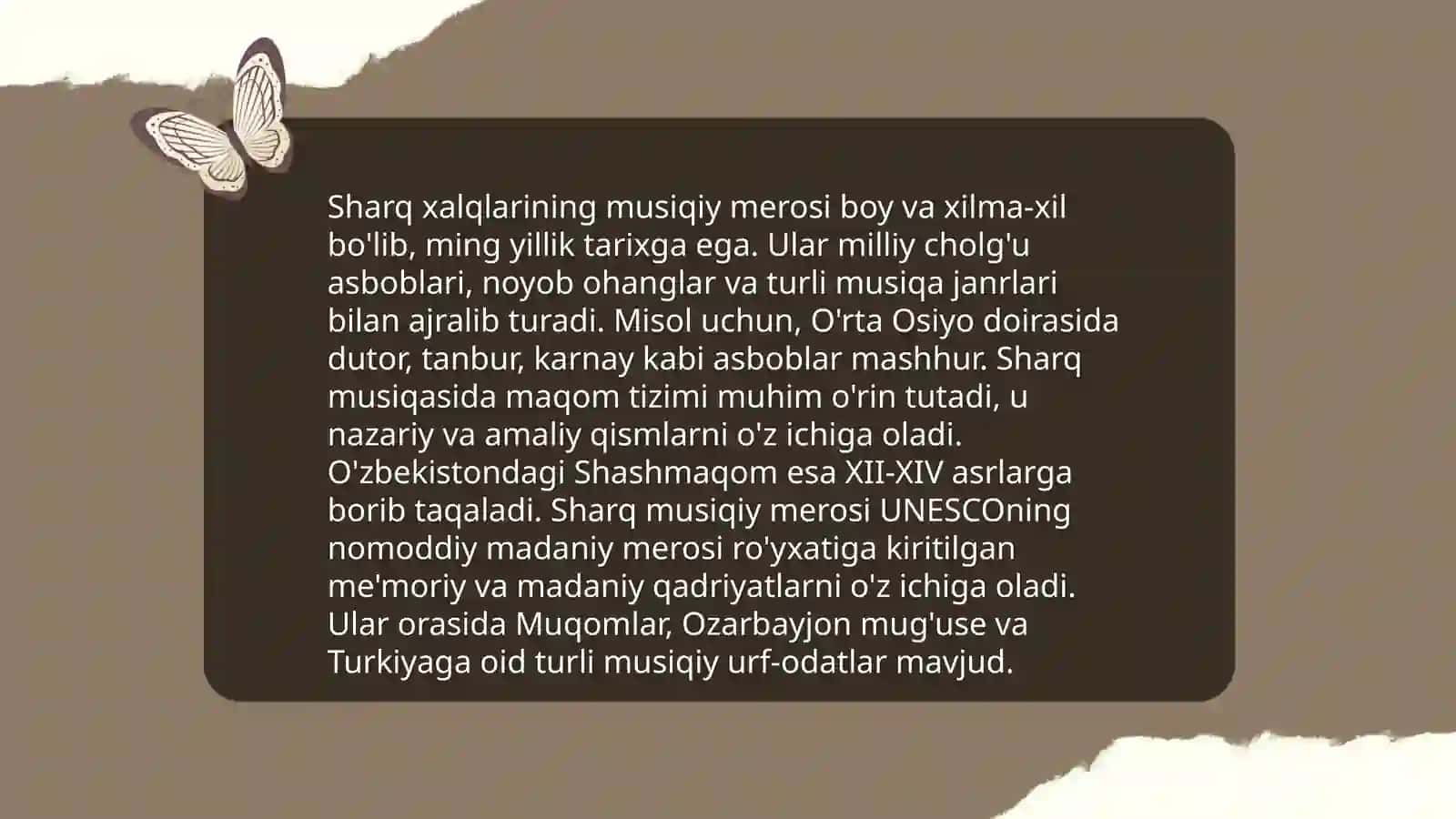 Sharq xalqlari va kasbiy musiqasining o'xshashligi 3