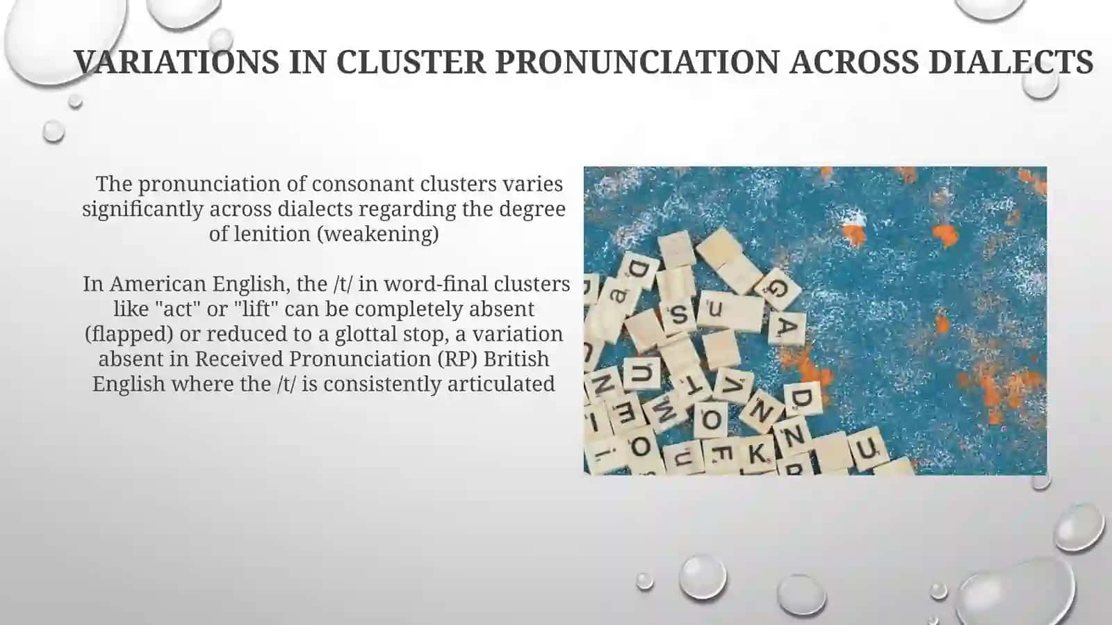 Medial final clusters 3