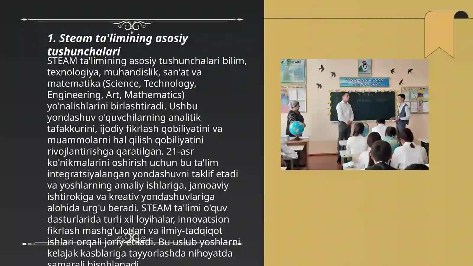 Steam talim iqtidorli ôquvchilarni ôqitiw 3