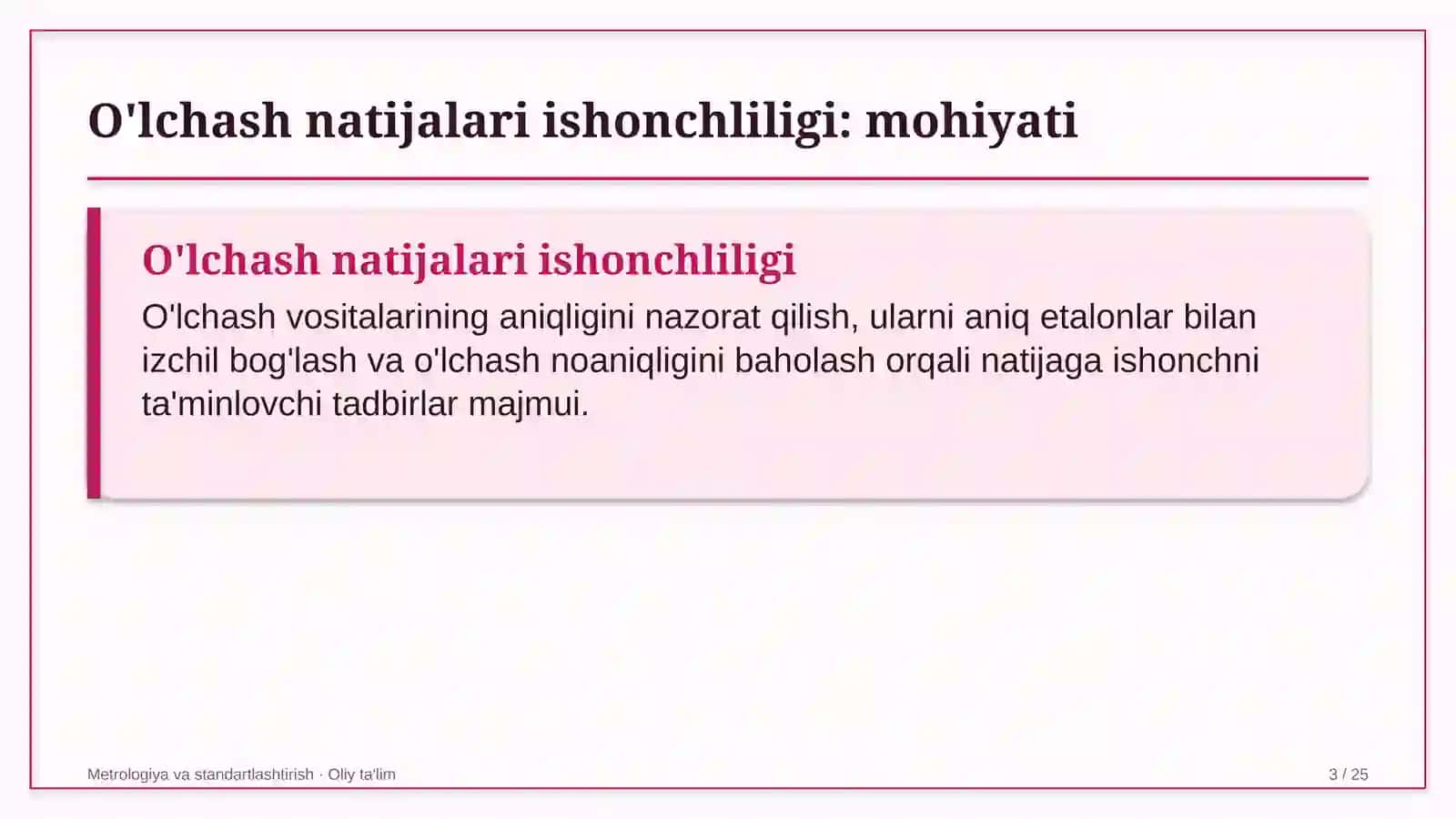 nashriyotlarda o'lchash natijalarining ishonchliligini ta'minlash 4386 3