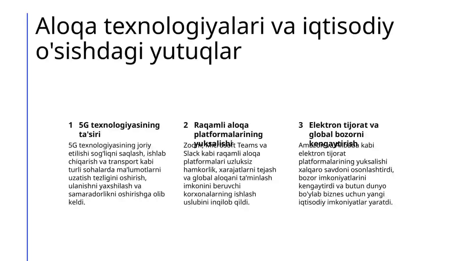Zamonaviy texnologiyalarning iqtisodiyotga ta'siri 3
