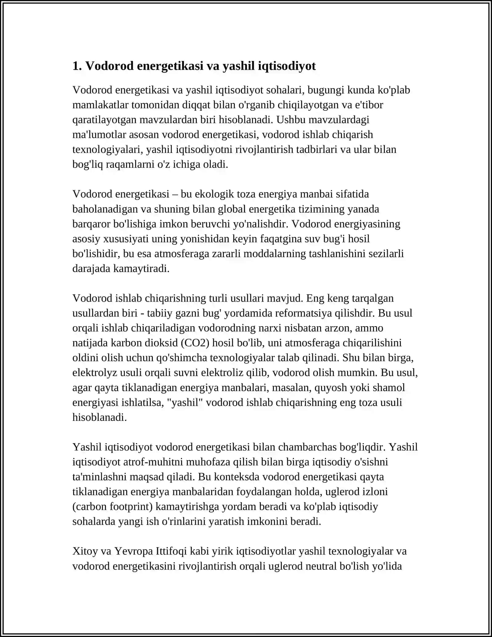 YASHIL IQTISODIYOTDA VODOROT ENERGITIKASINING ROLI 3