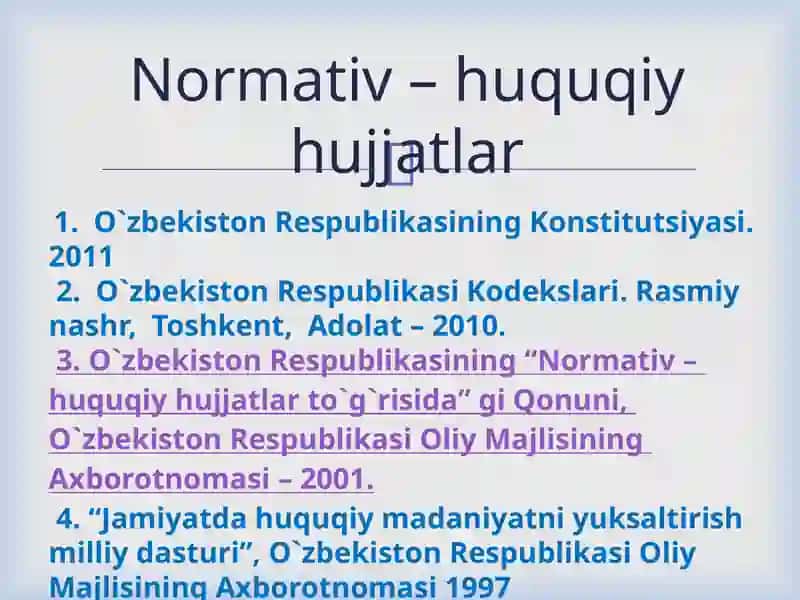 Normativ–huquqiyhujjatlar 3