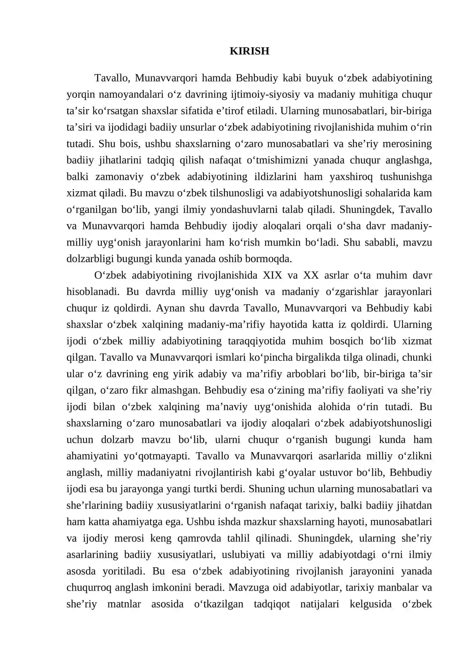 "Tavallo va Munavvarqori, Behbudiy munosabatlari, she'rlarining badiiyati" 3