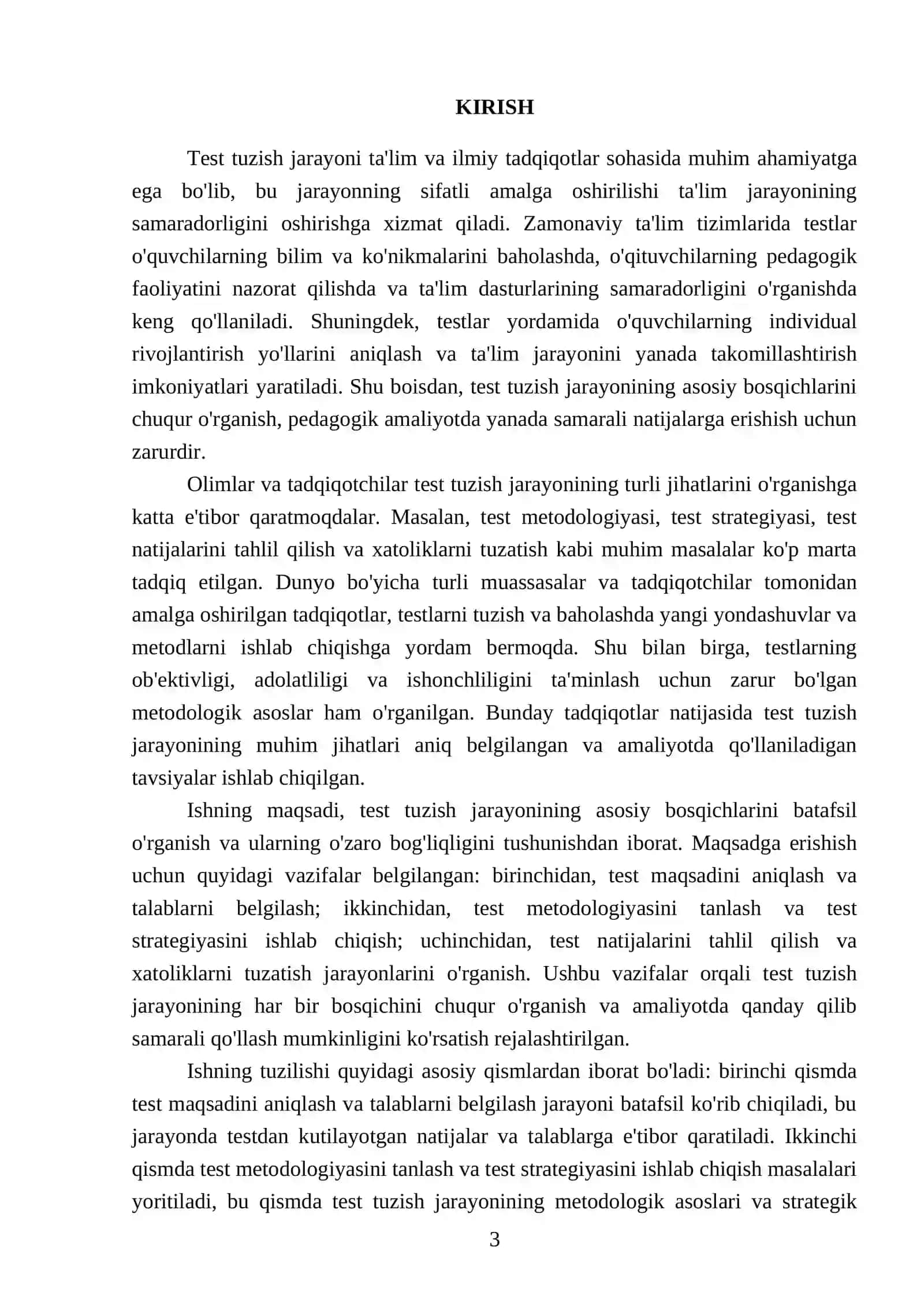 Tеst tuzishning asosiy bosqichlari 3