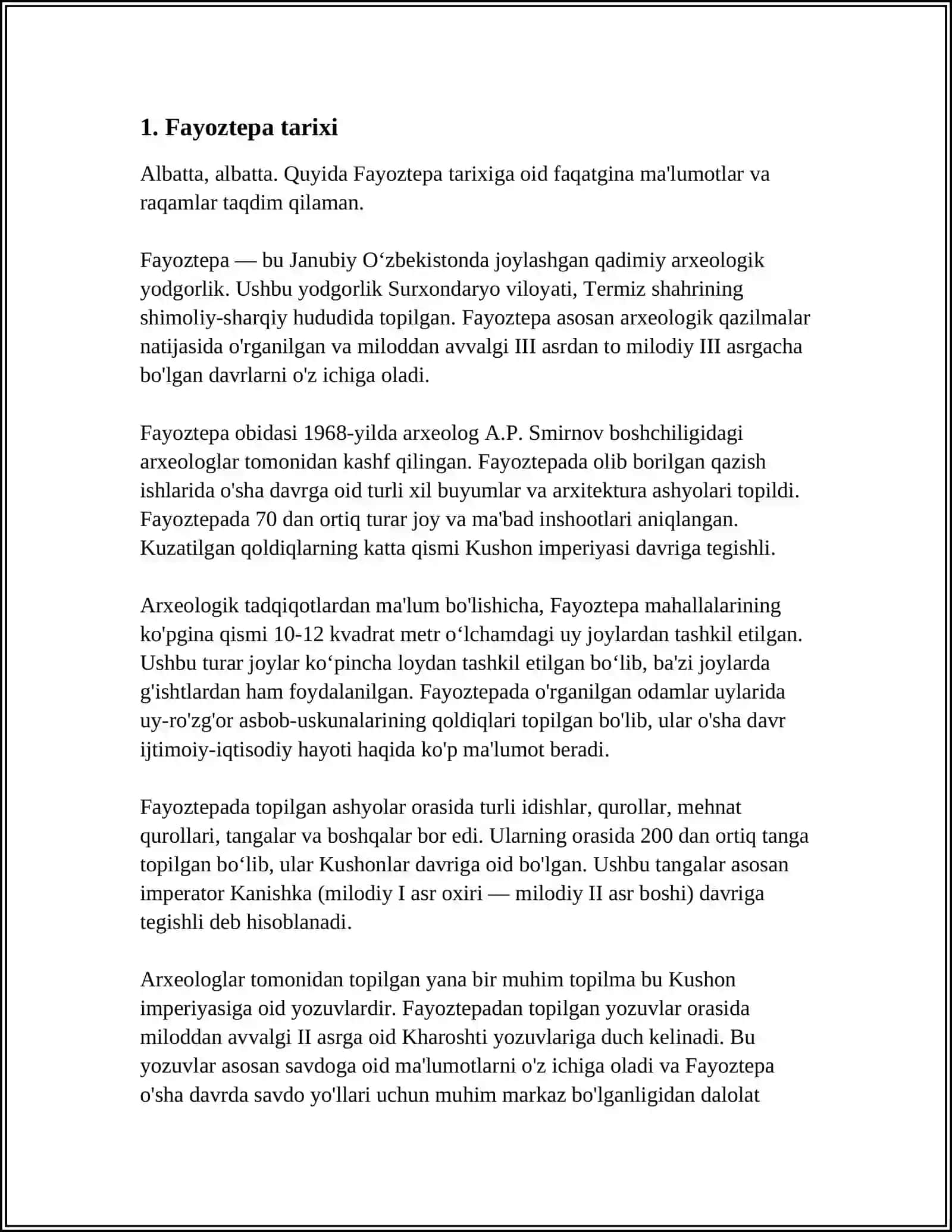 Fayoztepa tarixi 3